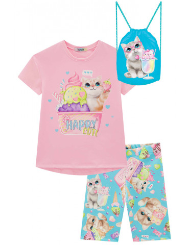 Conjunto Infantil Gatinha...