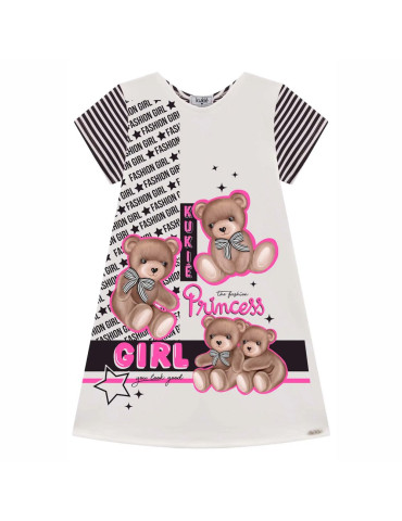 Vestido Infantil Ursa...