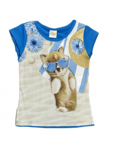 Blusa Infantil Cachorro na...